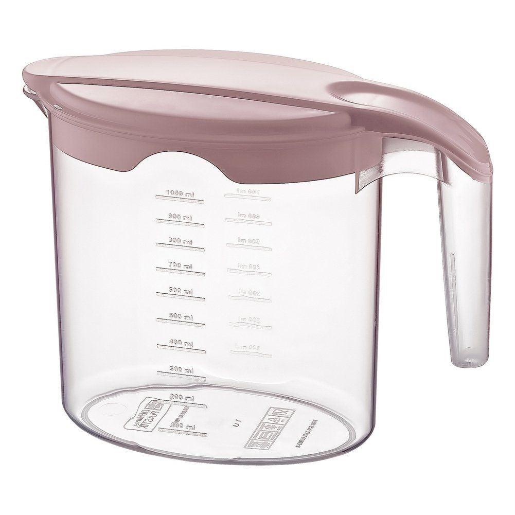Practical Carafe with Lid, Spout and Measuring Scale for Drinks