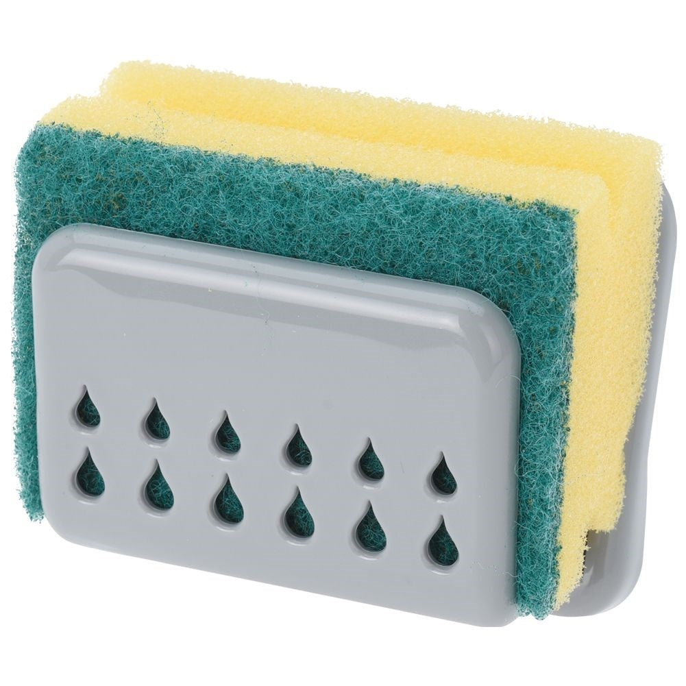 Practical Gray Dishwashing Sponge Holder with Suction Cup
