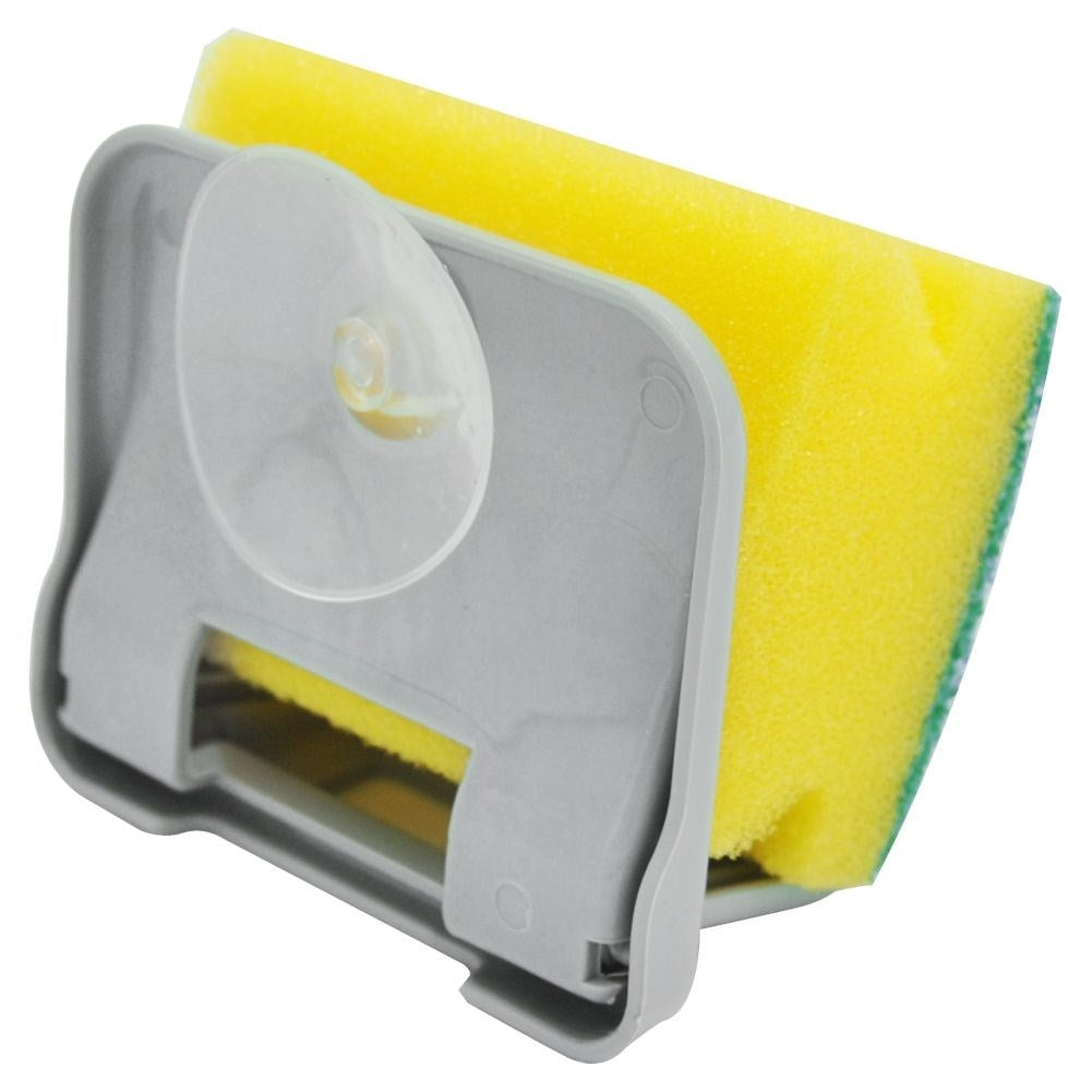 Practical Gray Dishwashing Sponge Holder with Suction Cup