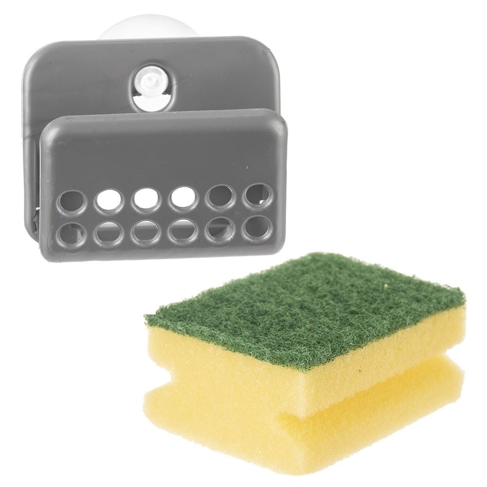 Practical Holder for Dish Sponge with Sponge