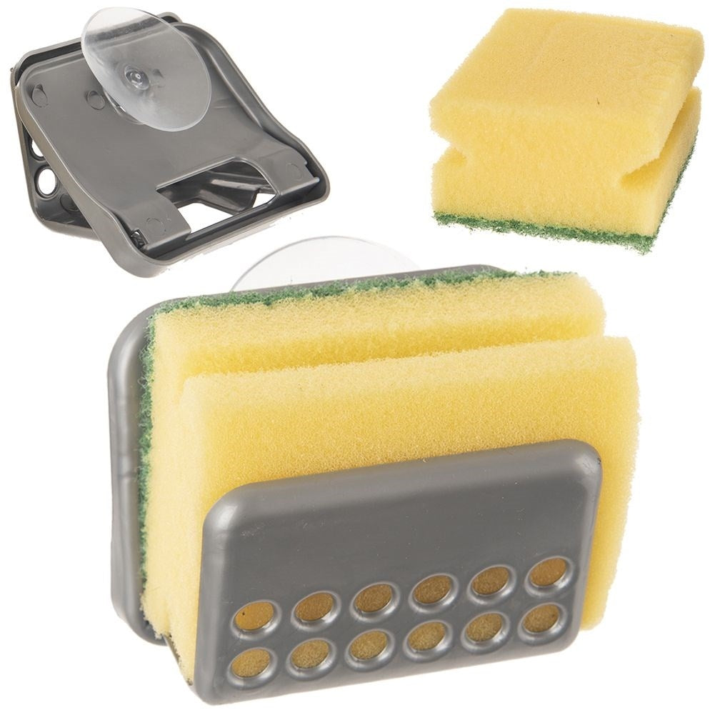 Practical Holder for Dish Sponge with Sponge