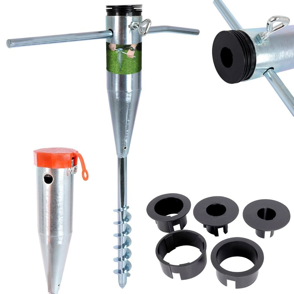 Practical Metal Stand for Garden Parasol Assembly