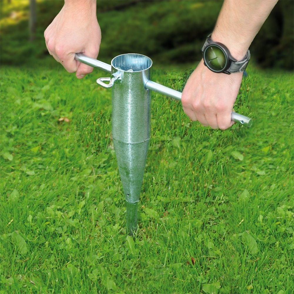Practical Metal Stand for Garden Parasol Assembly