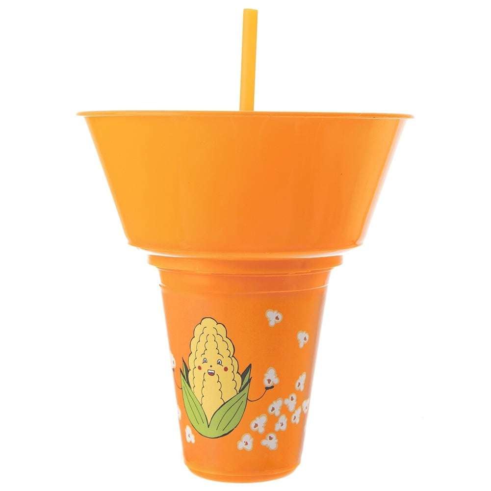 Practical Mug with Popcorn Bowl for Movie Nights