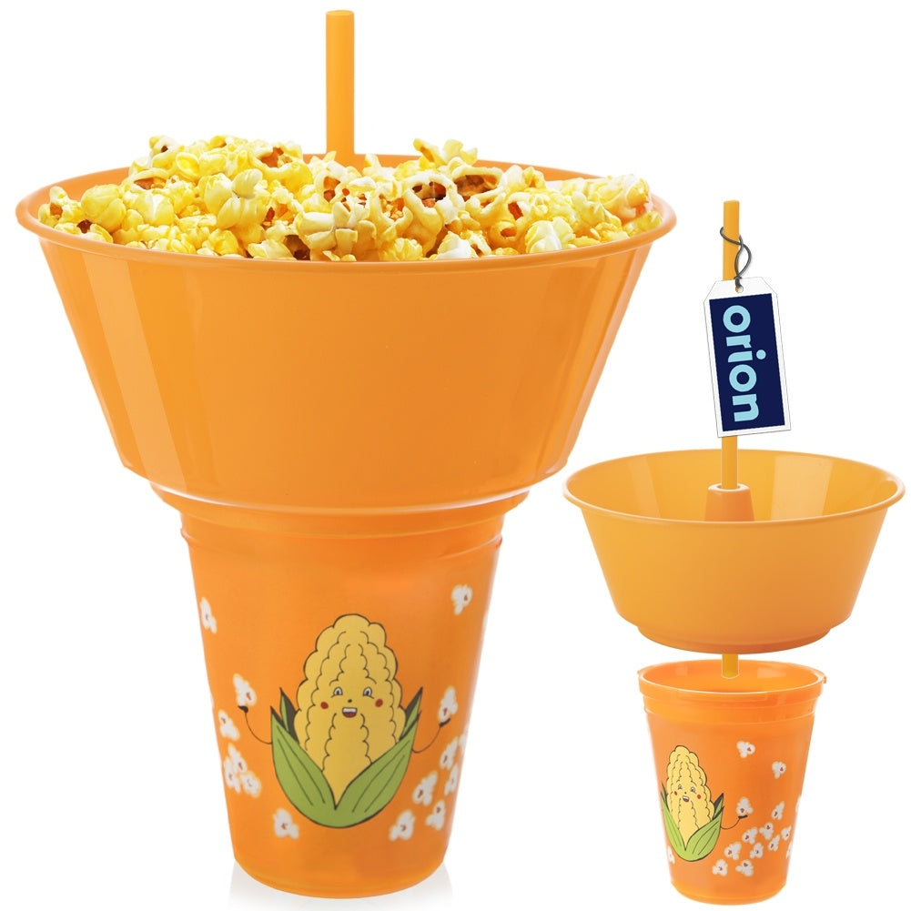 Practical Mug with Popcorn Bowl for Movie Nights