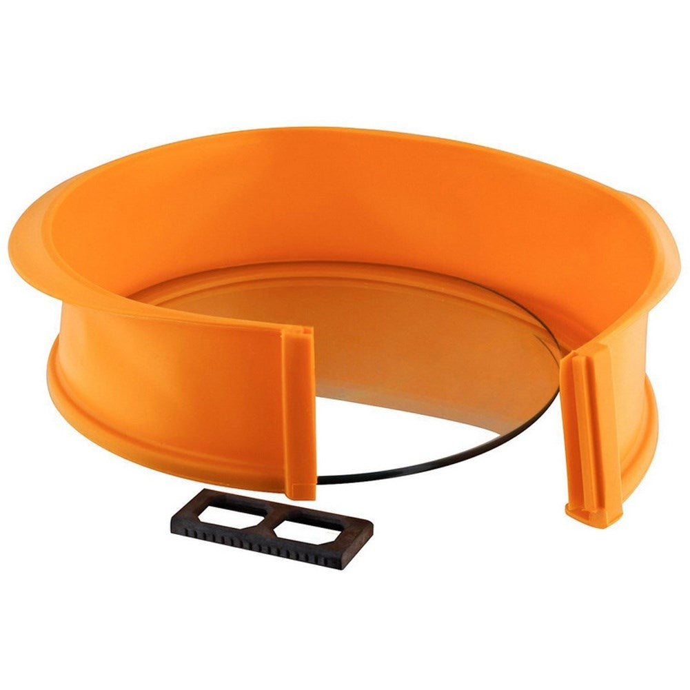 Practical Silicone Form with Glass Bottom for Easy Serving