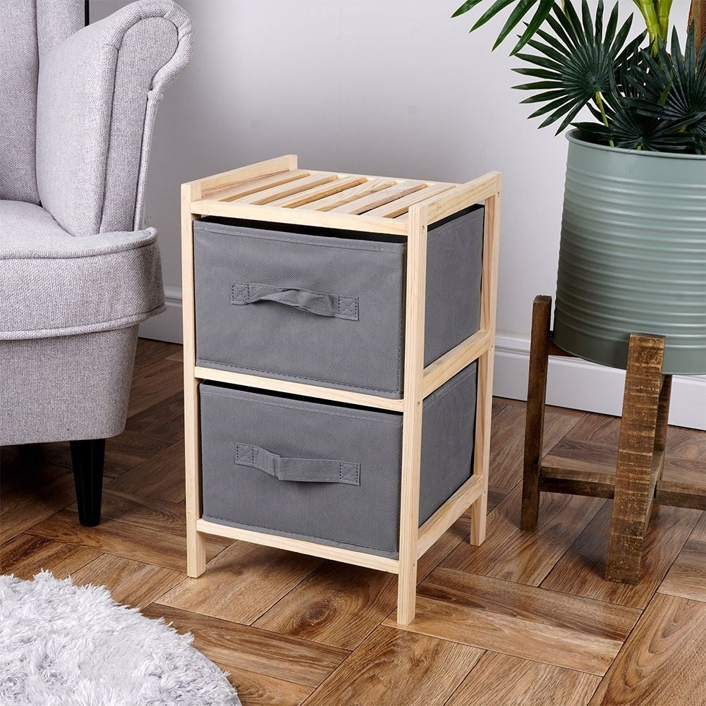 Practical Storage Cabinet with Two Spacious Drawers