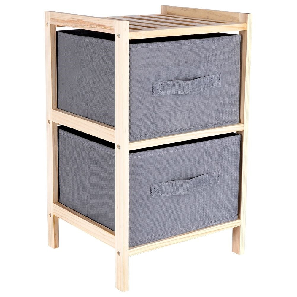 Practical Storage Cabinet with Two Spacious Drawers