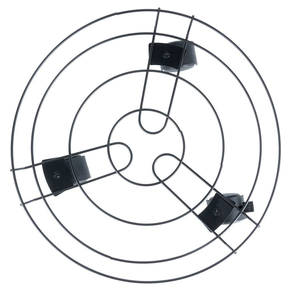 Practical and robust flower pot on wheels with wheel locking