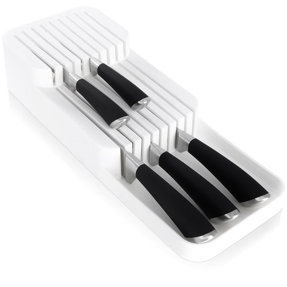Practical and spacious knife organizer in durable material