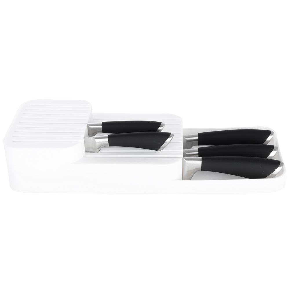 Practical and spacious knife organizer in durable material
