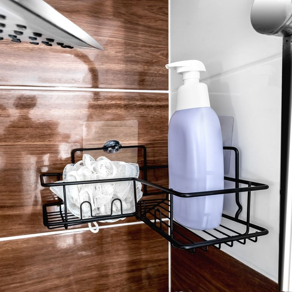 Practical and strong self-adhesive shower shelf