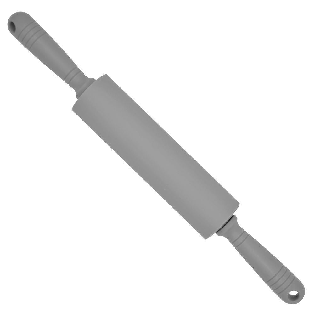 Practical baking mat in silicone and rolling pin for minimal use of flour