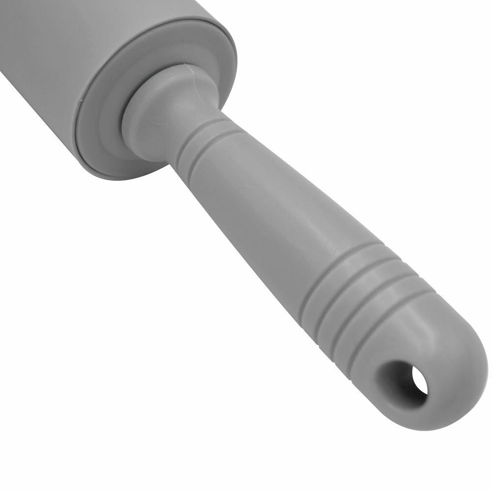 Practical baking mat in silicone and rolling pin for minimal use of flour