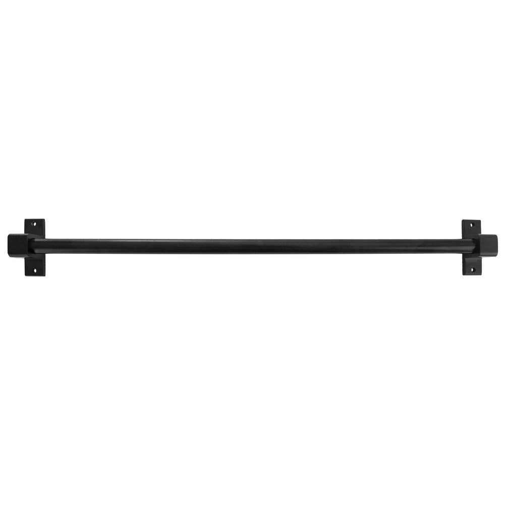 Practical black aluminum kitchen utensil hanger