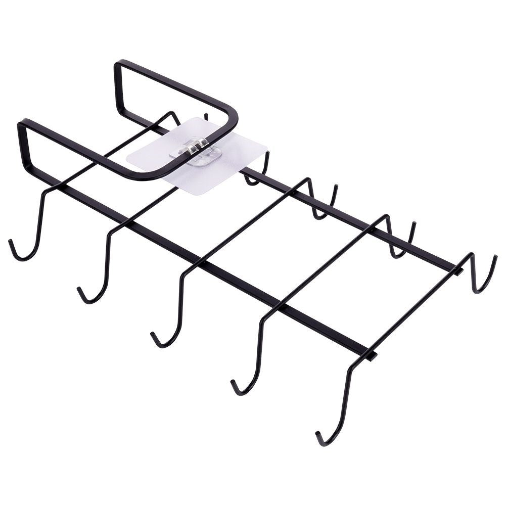 Practical black kitchen hanger for cups - easy installation