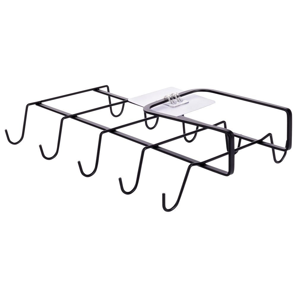 Practical black kitchen hanger for cups - easy installation