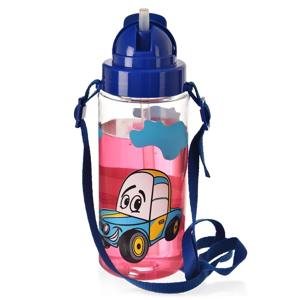 Practical bottle with straw and sealing ring for all drinks