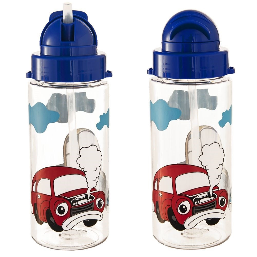 Practical bottle with straw and sealing ring for all drinks