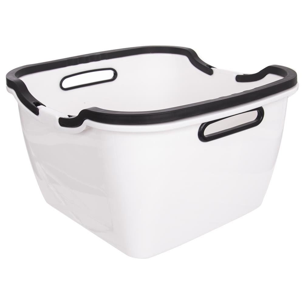 Practical bowl with folding handles for washing and dishwashing