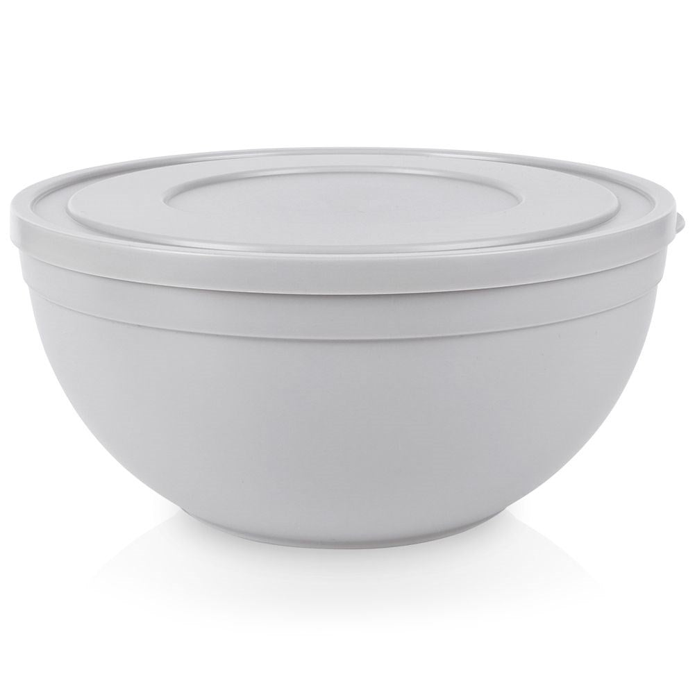 Practical bowl with tight-fitting lid for kitchen needs