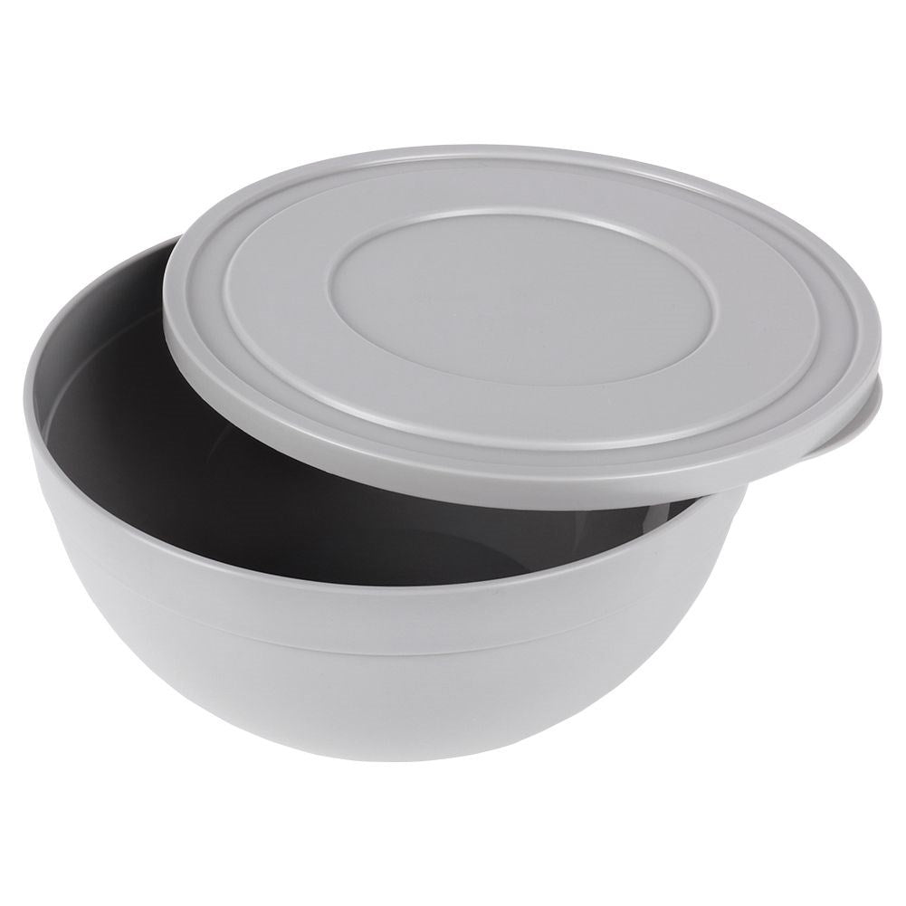 Practical bowl with tight-fitting lid for kitchen needs