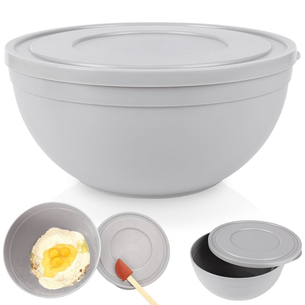 Practical bowl with tight-fitting lid for kitchen needs