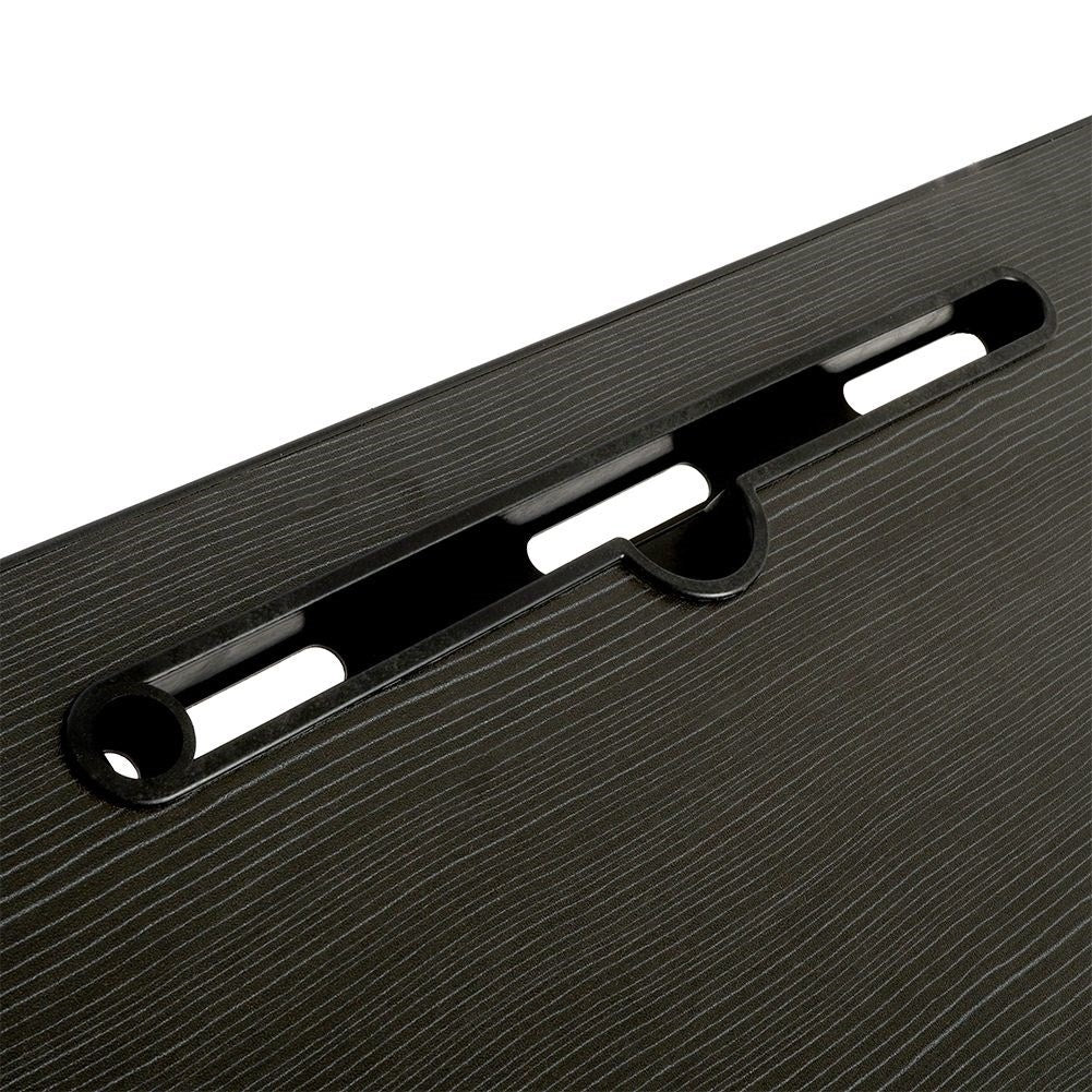 Practical breakfast table for the bed with space for a tablet