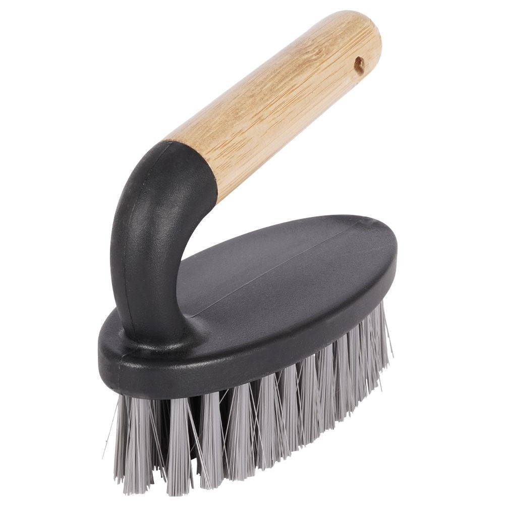 Practical brush with bamboo handle for general cleaning in the home