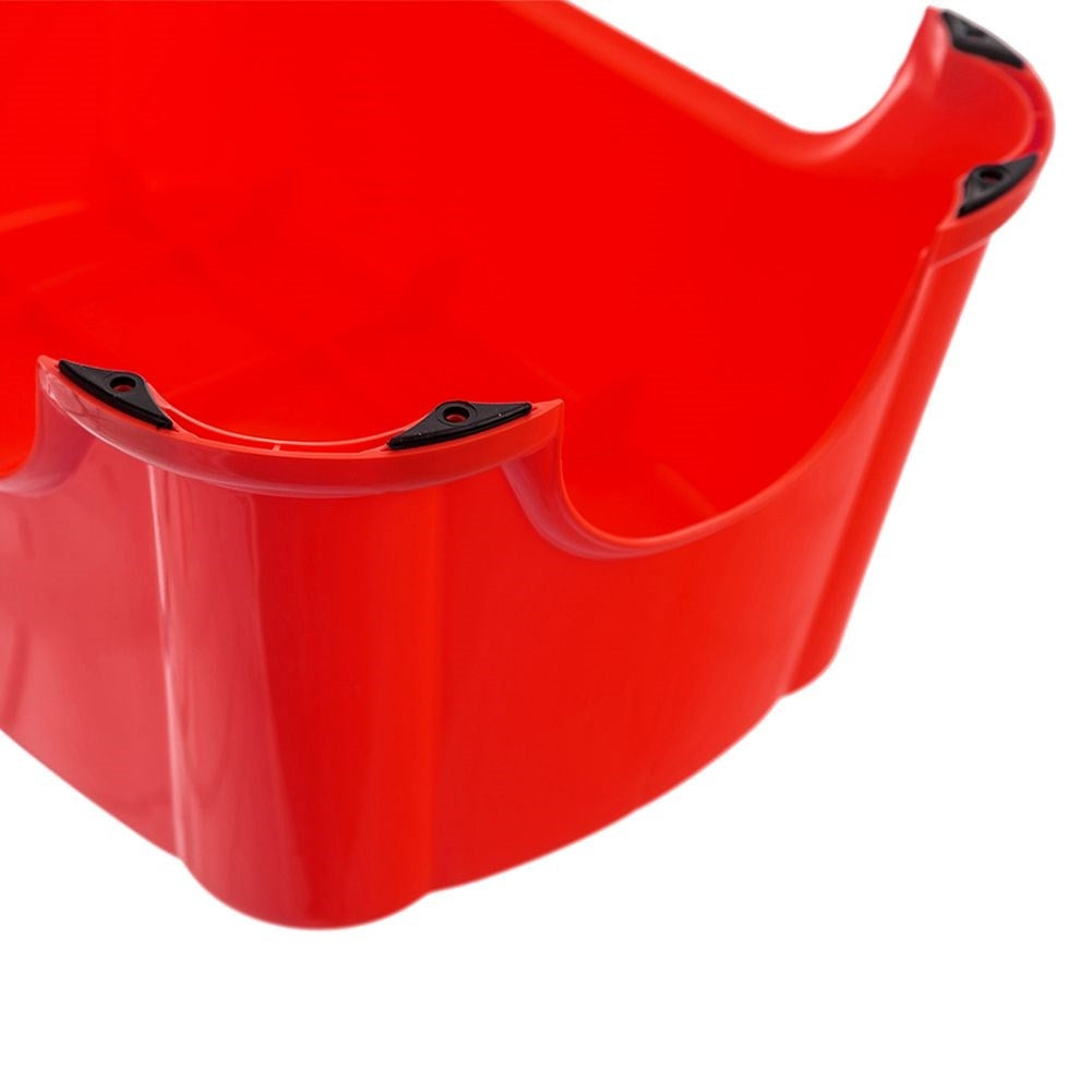 Practical children's stool in red durable plastic for bathrooms and children's rooms