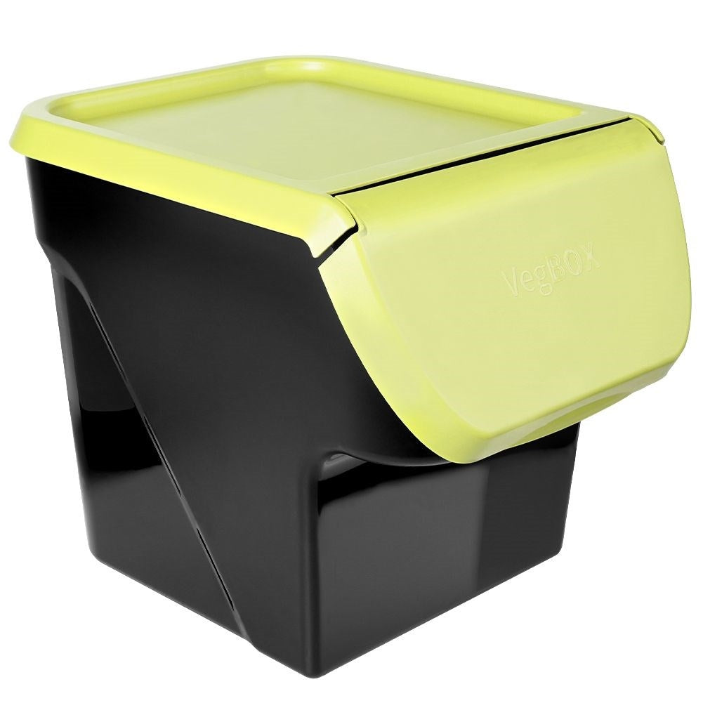 Practical container for fruit, vegetables with removable lid