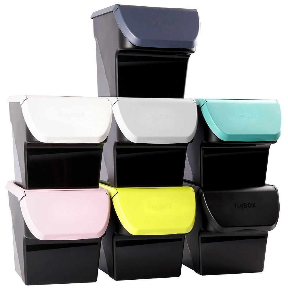 Practical container for fruit, vegetables with removable lid