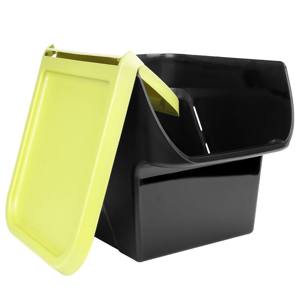 Practical container for fruit, vegetables with removable lid