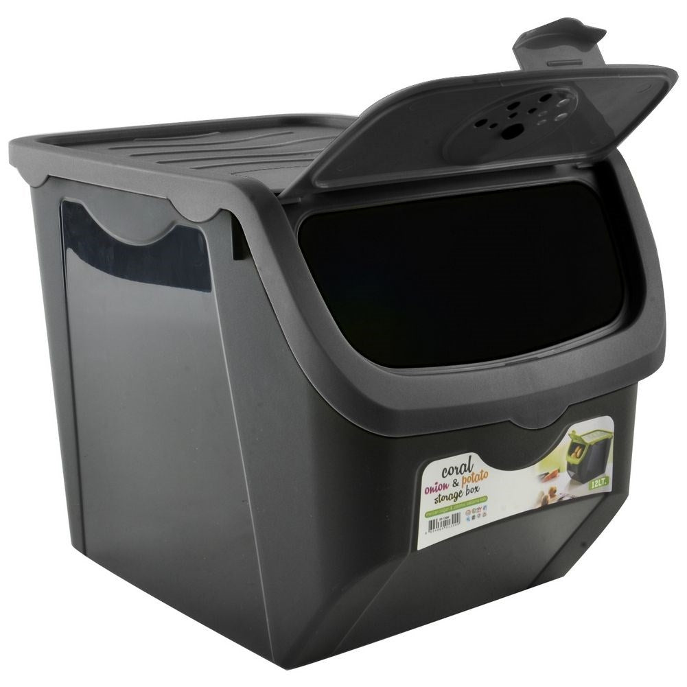 Practical container with lid and adjustable ventilation