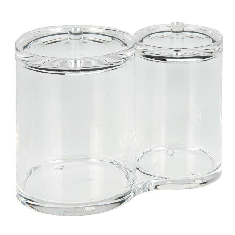 Practical container with lid for cotton pads & ear sticks