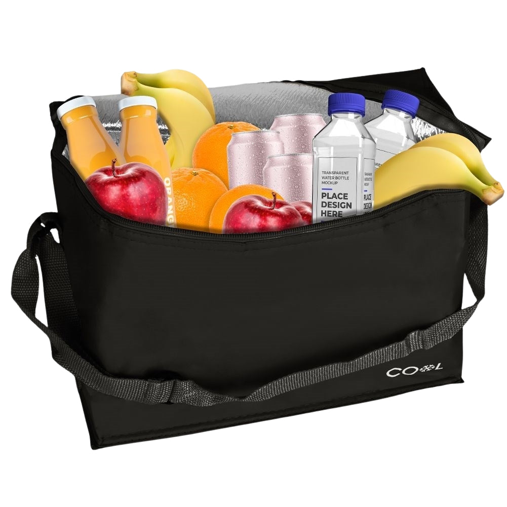 Practical cooler bag 10L with zipper and adjustable handle