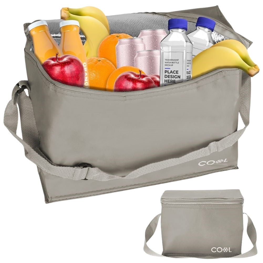 Practical cooler bag 10L with zipper and carrying handle