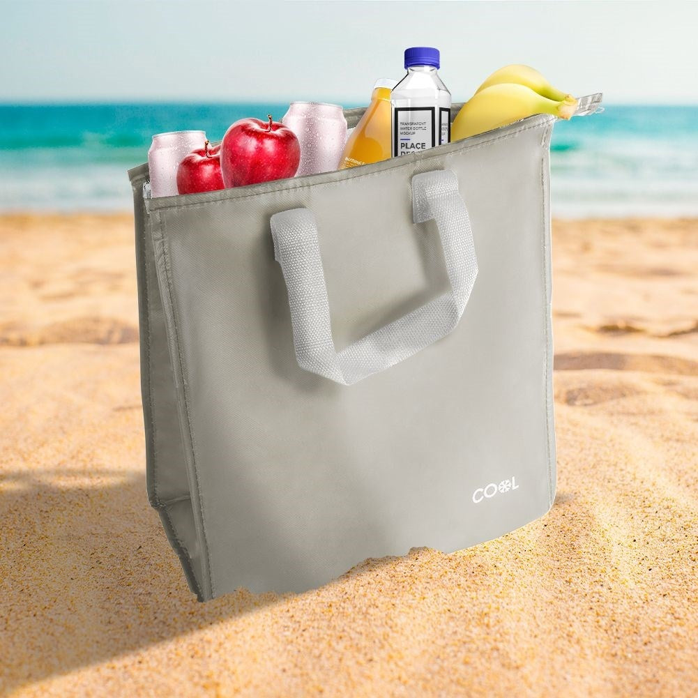 Practical cooler bag 20L with zipper and comfortable handles