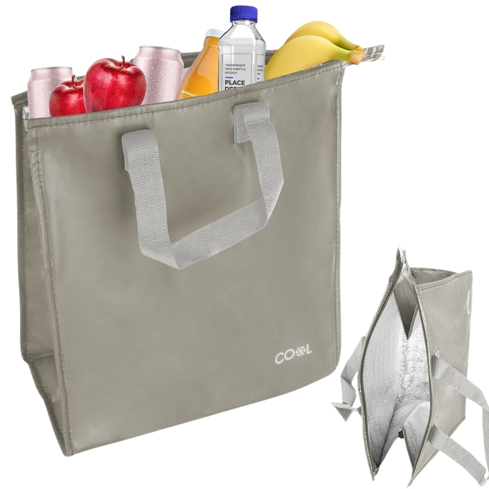 Practical cooler bag 20L with zipper and comfortable handles