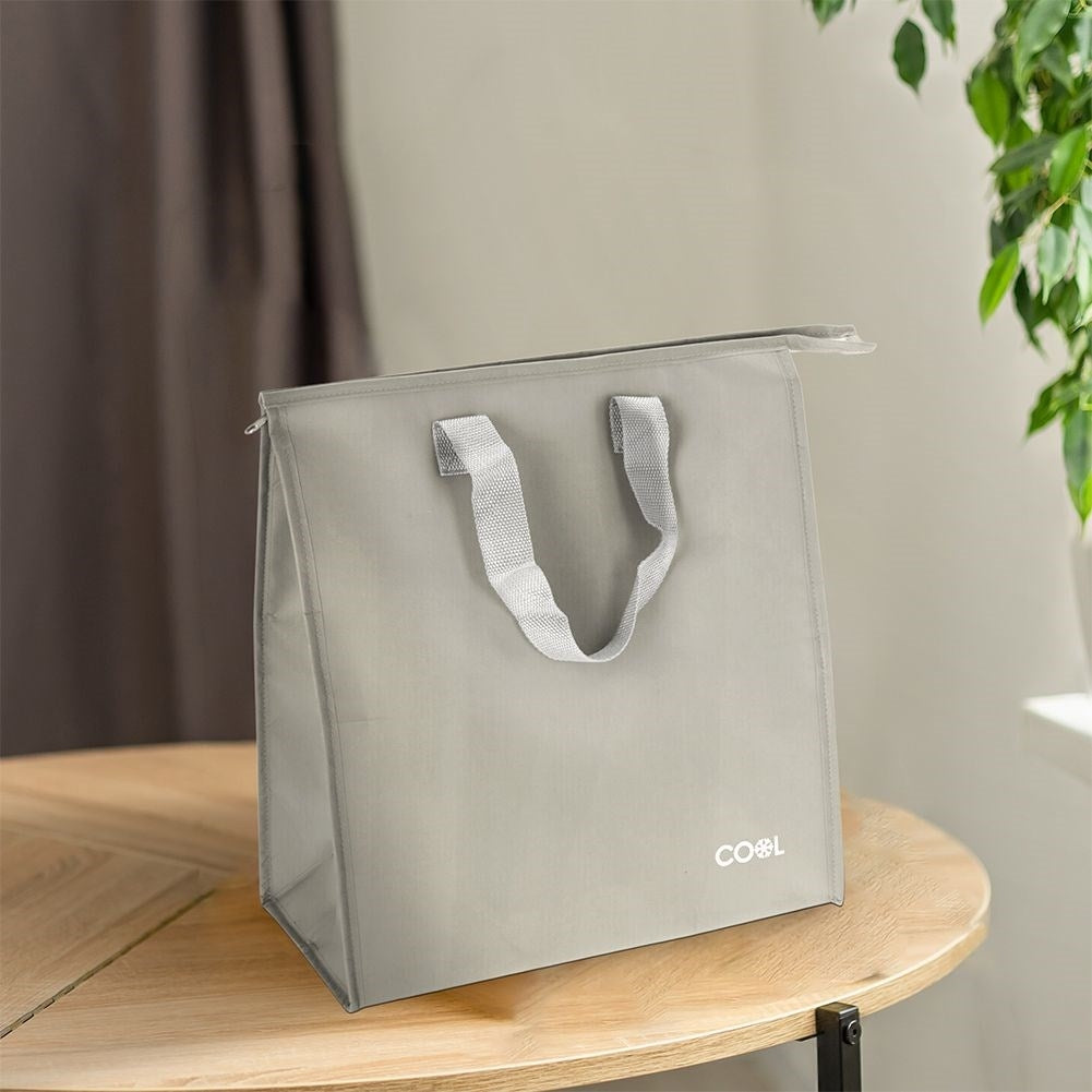 Practical cooler bag 20L with zipper and comfortable handles