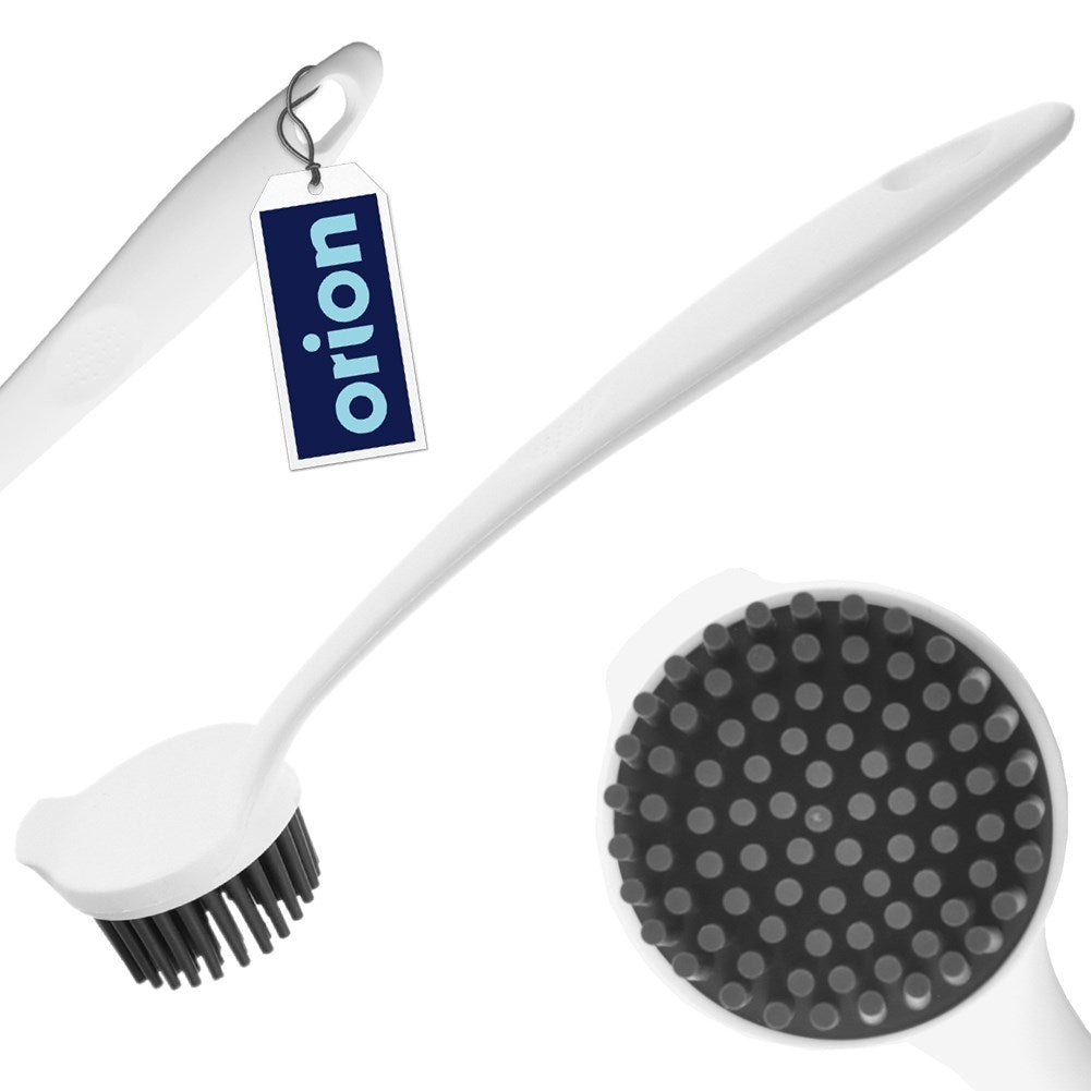 Practical dish brush for kitchen utensils with silicone brush