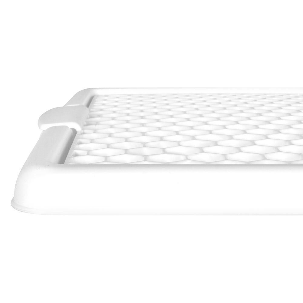 Practical dish mat with removable grid for easy cleaning