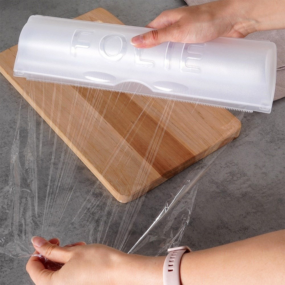 Practical dispenser for plastic and aluminum foil