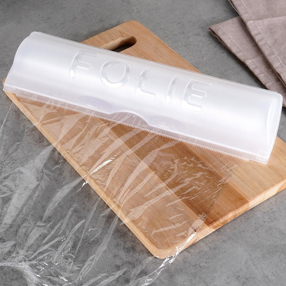 Practical dispenser for plastic and aluminum foil