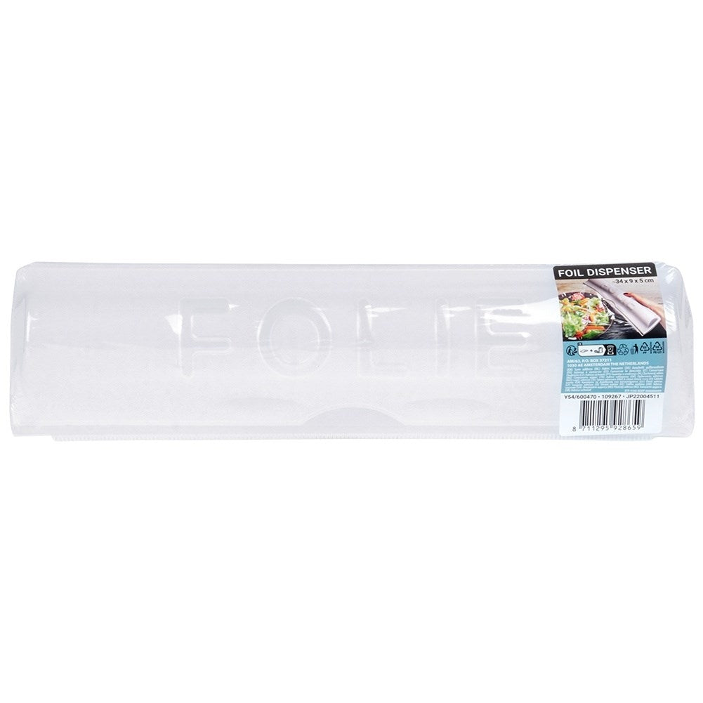 Practical dispenser for plastic and aluminum foil