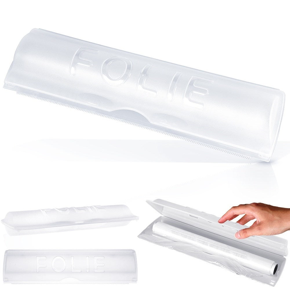Practical dispenser for plastic and aluminum foil