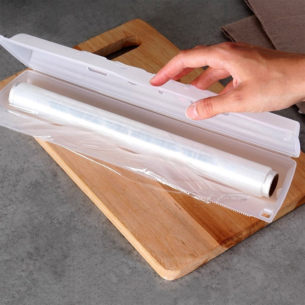 Practical dispenser for plastic and aluminum foil