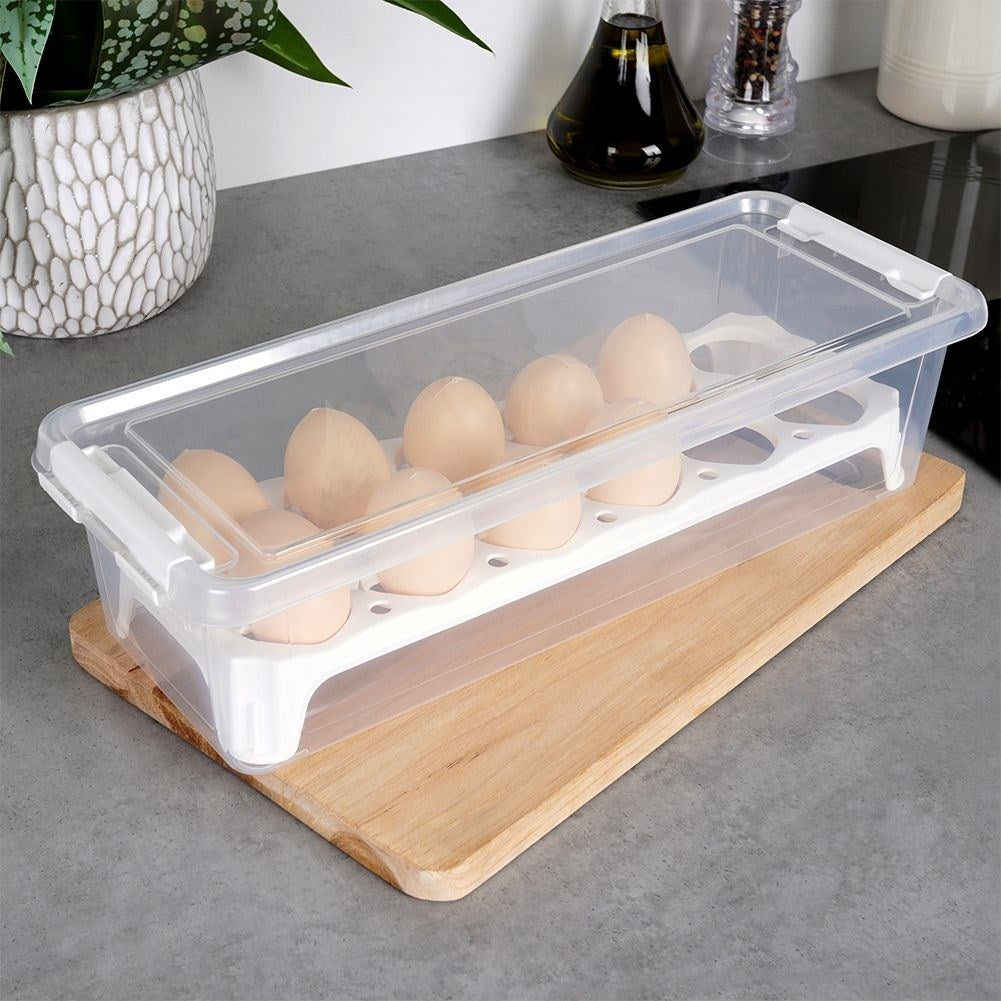 Practical egg storage for 12 eggs, light and durable