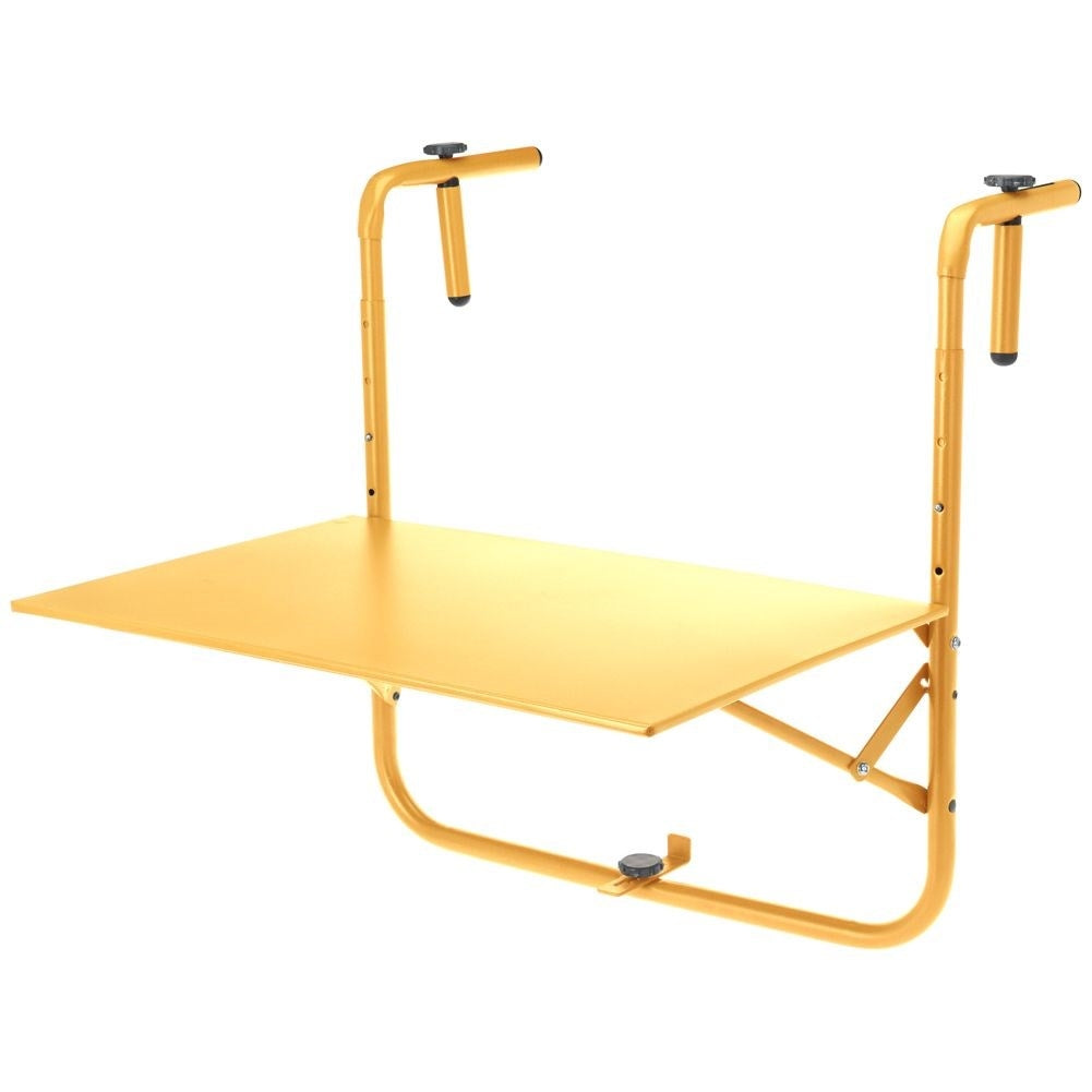 Practical folding balcony table with adjustable height