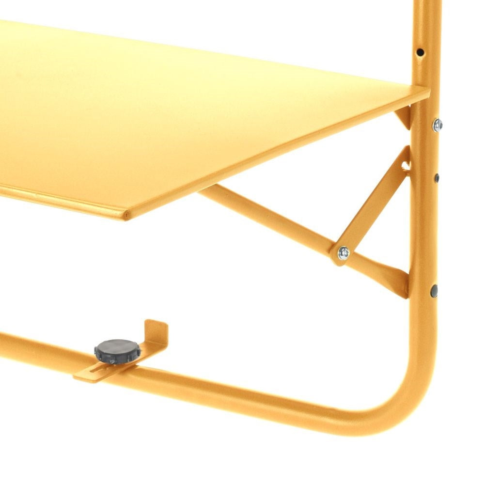 Practical folding balcony table with adjustable height